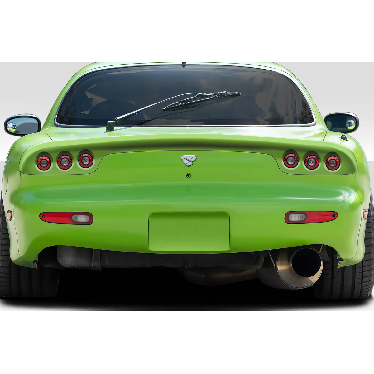 Modify your Mazda RX-7 1993 with our Lighting/Tail Lights - Rear view of vehicle displaying tail lights