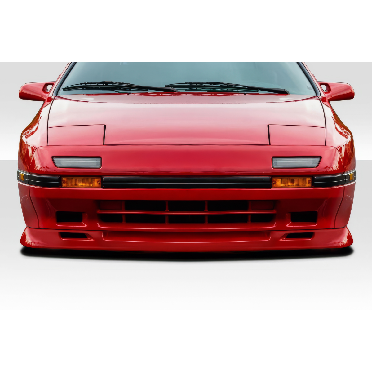 Modify your Mazda RX-7 1986 with our Exterior/Front Bumpers or Lips - Front view of vehicle at a straight angle