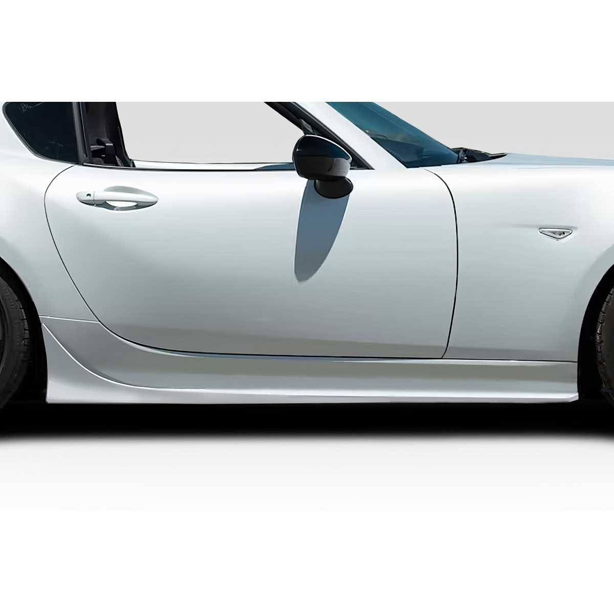 Modify your Mazda Miata 2016 with our Exterior/Side Skirts - Side view of a Mazda Miata part at a 0 degree angle