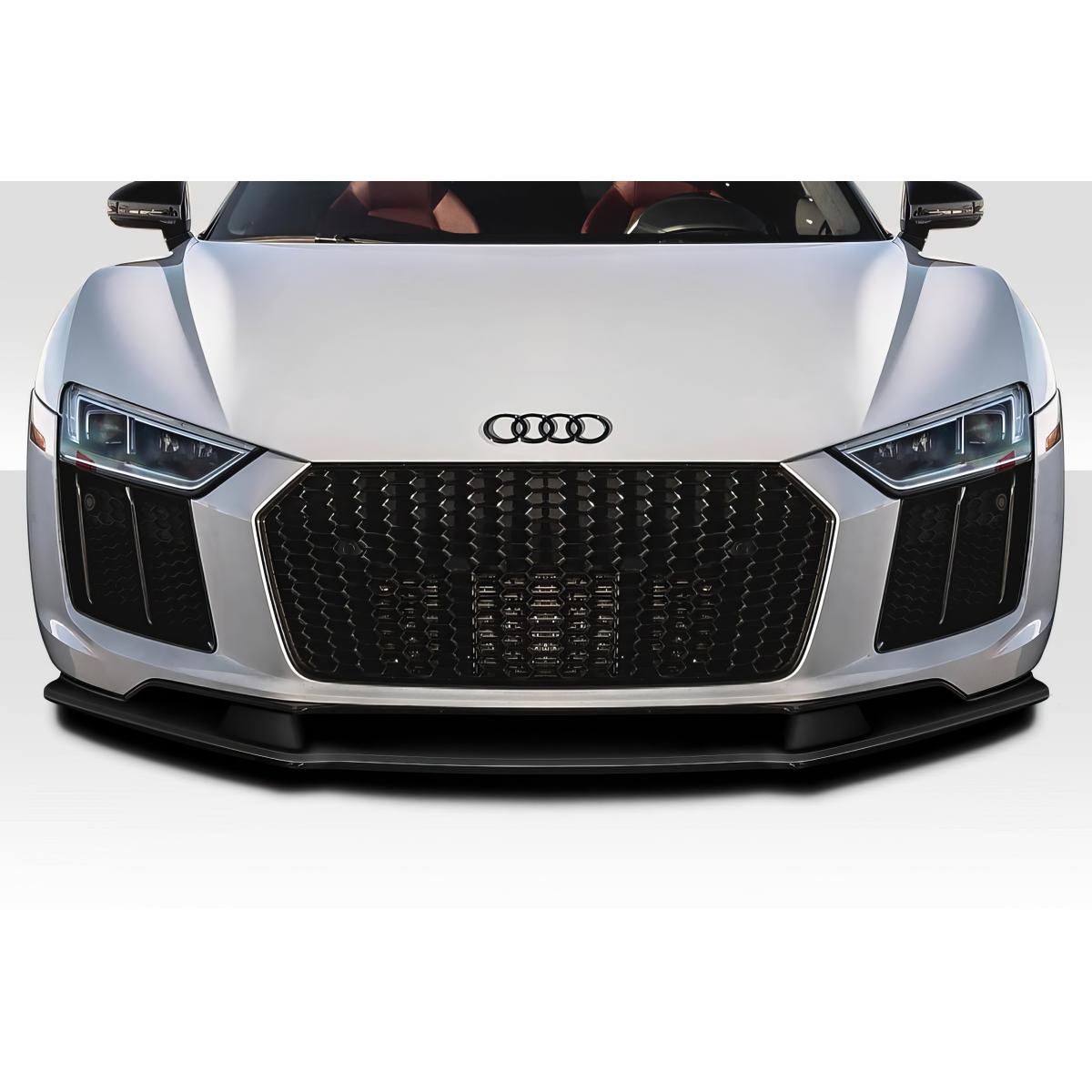 Modify your Audi R8 2017 with our Exterior/Front Bumpers or Lips - The image shows a front view of the vehicle