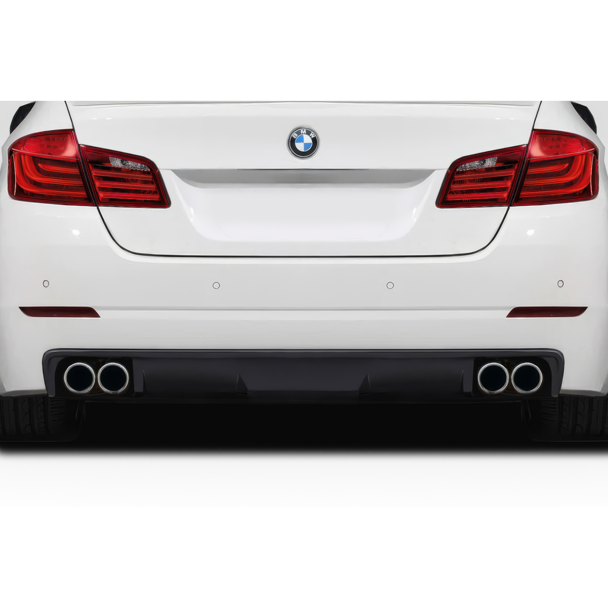 Modify your BMW 5-Series 2011 with our Exterior/Diffusers - Viewed from a straight rear angle