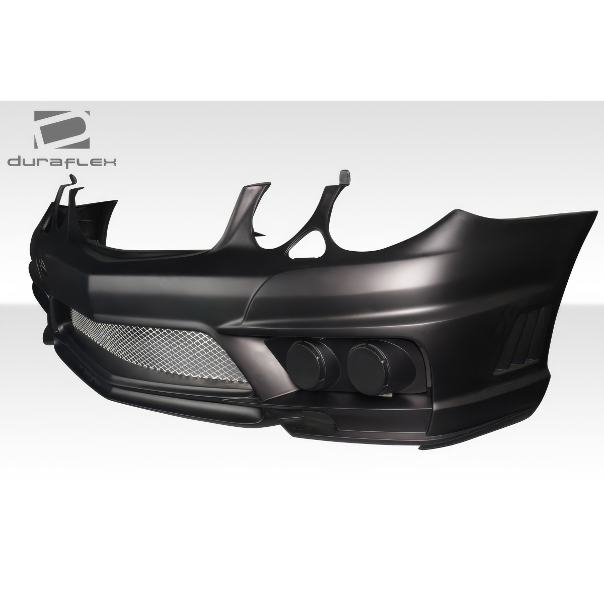 Modify your Mercedes-Benz E55 AMG 2007 with our Exterior/Front Bumpers or Lips - Front angle view of the bumper part