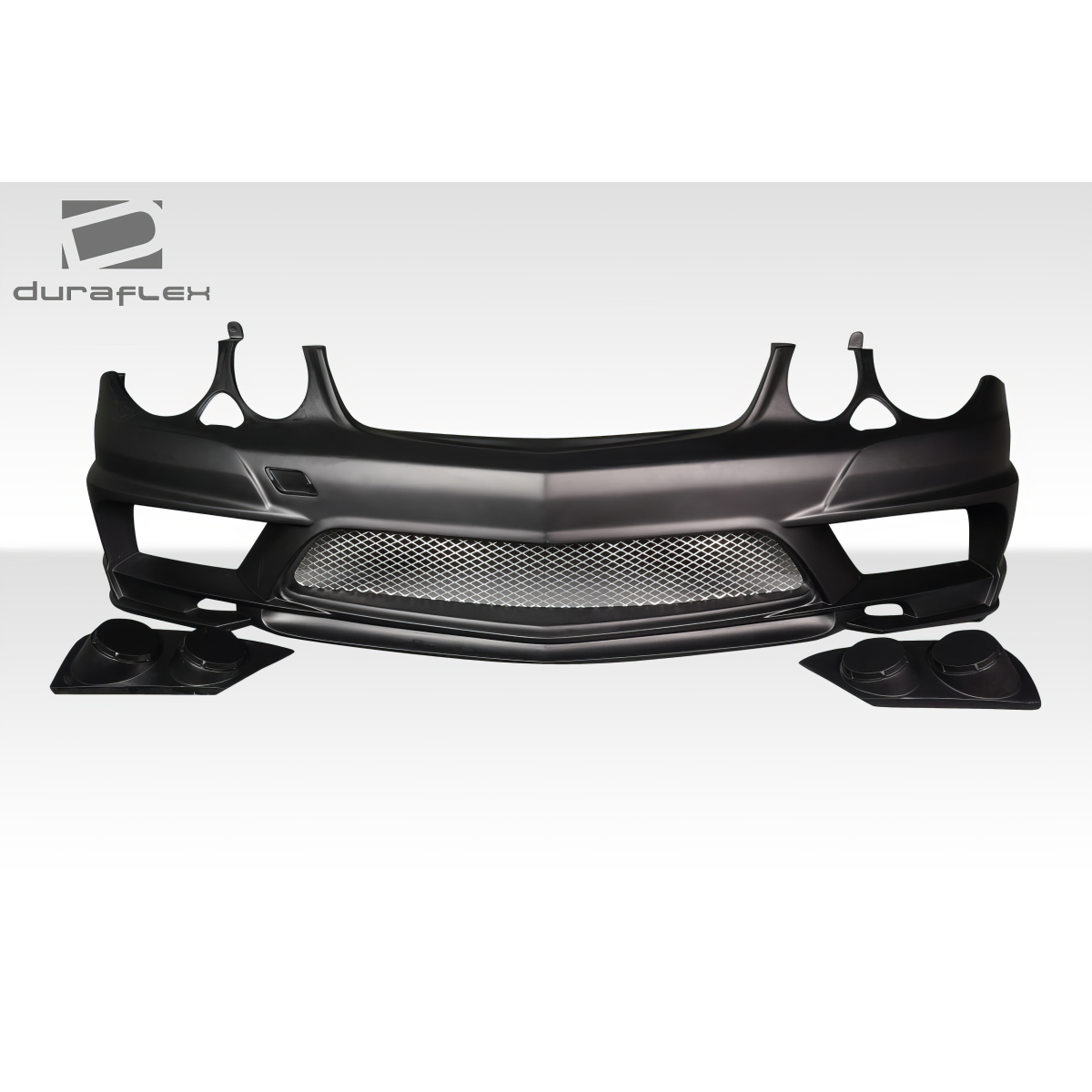 Modify your Mercedes-Benz E55 AMG 2007 with our Exterior/Front Bumpers or Lips - Front view of bumper part at zero degrees angle