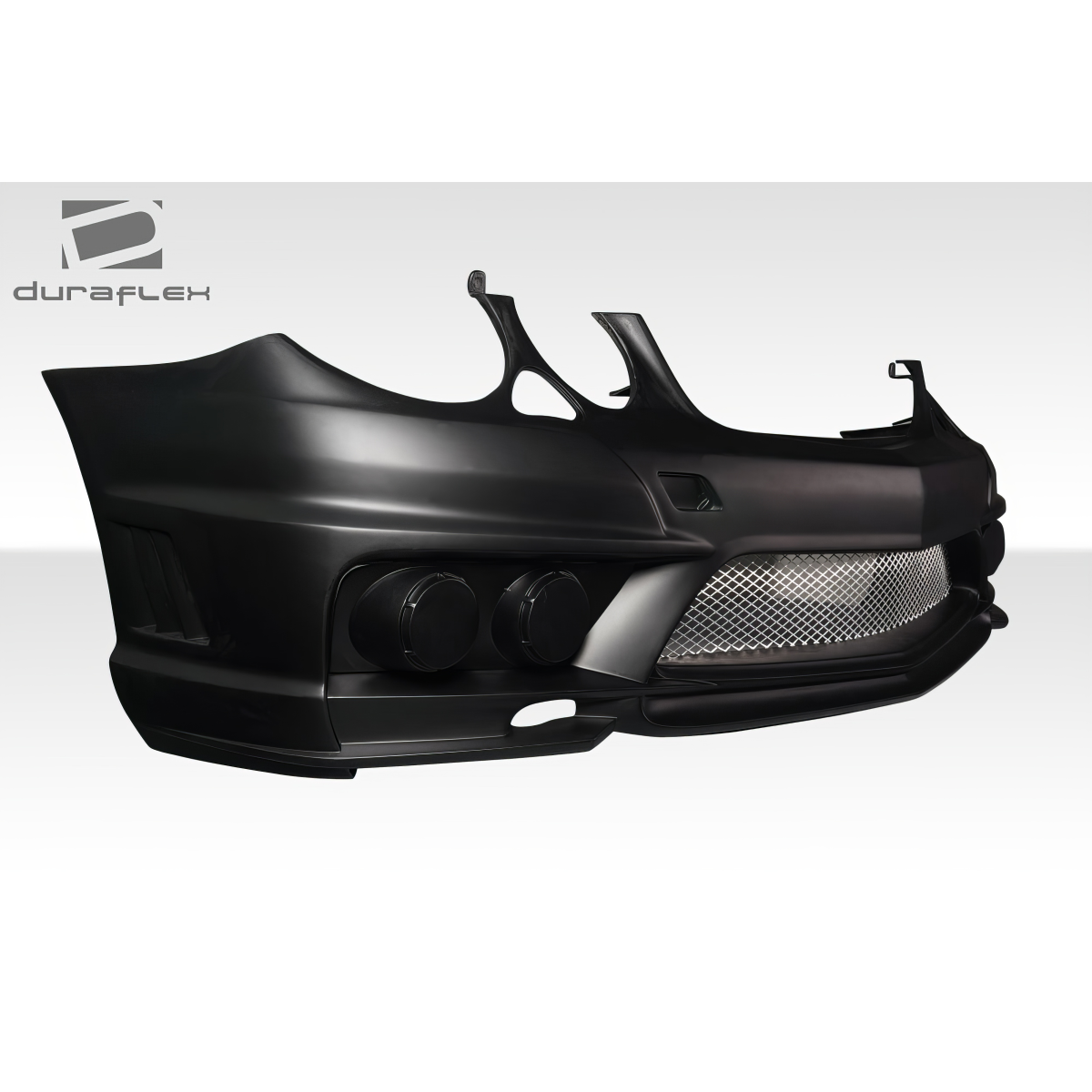 Modify your Mercedes-Benz E55 AMG 2007 with our Exterior/Front Bumpers or Lips - Side view angled perspective of front bumper