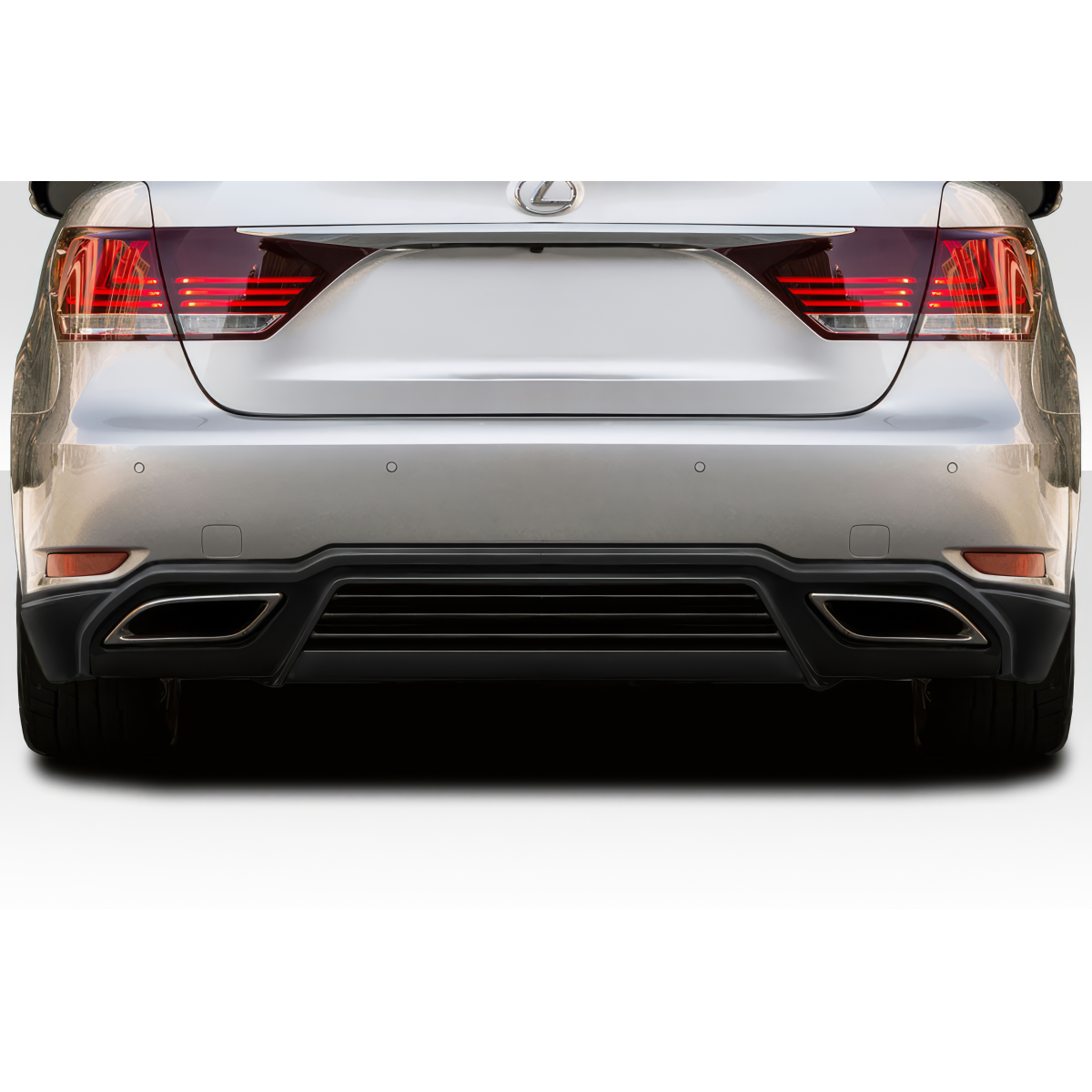 Modify your Lexus LS460 2013 with our Exterior/Rear Bumpers or Lips - Rear view of the vehicle at eye level angle