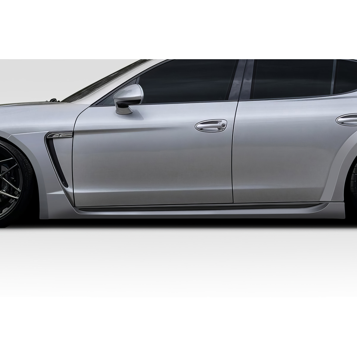 Modify your Porsche Panamera 2010 with our Exterior/Side Skirts - Side view of a vehicle at a 90 degree angle