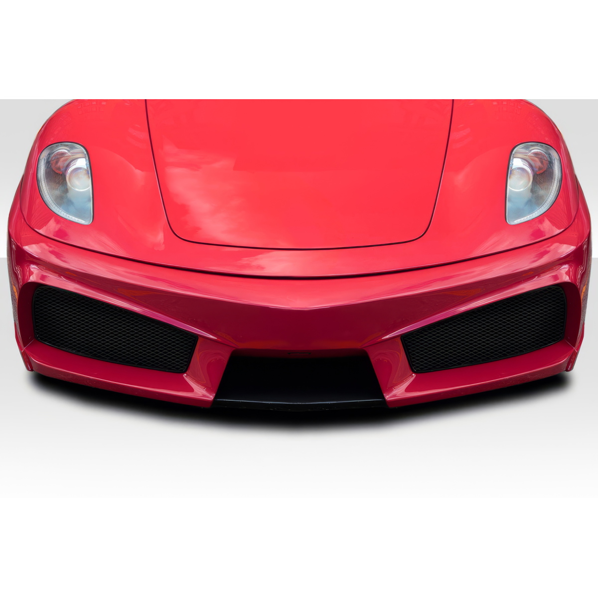 Modify your Ferrari 430 2005 with our Exterior/Front Bumpers or Lips - Front view of the bumper from a straight angle