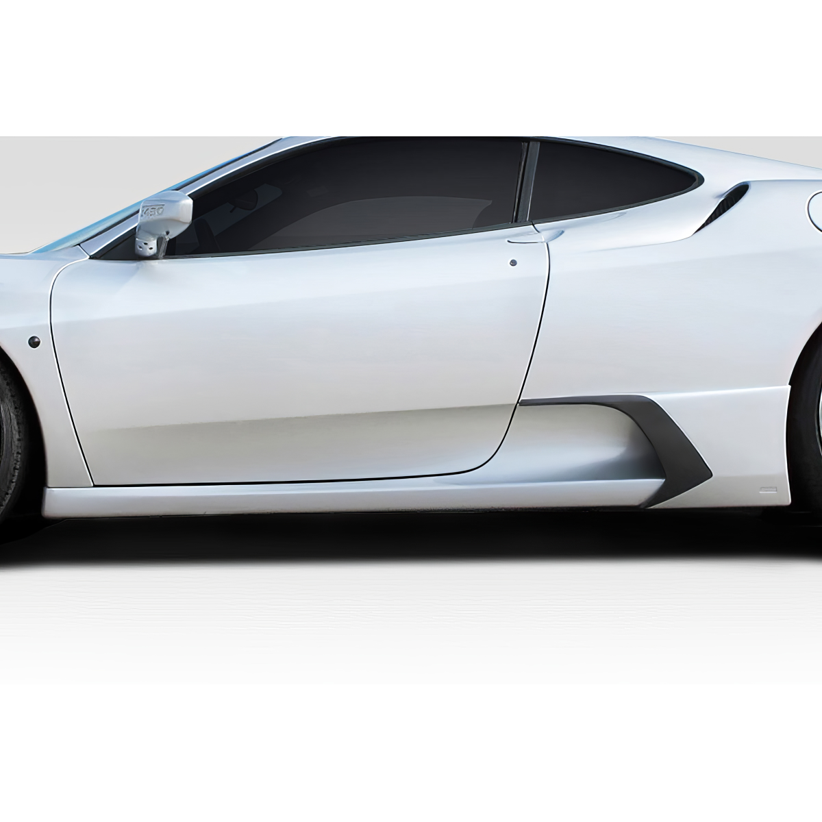 Modify your Ferrari 430 2005 with our Exterior/Side Skirts - Side angle view of Ferrari F430 part