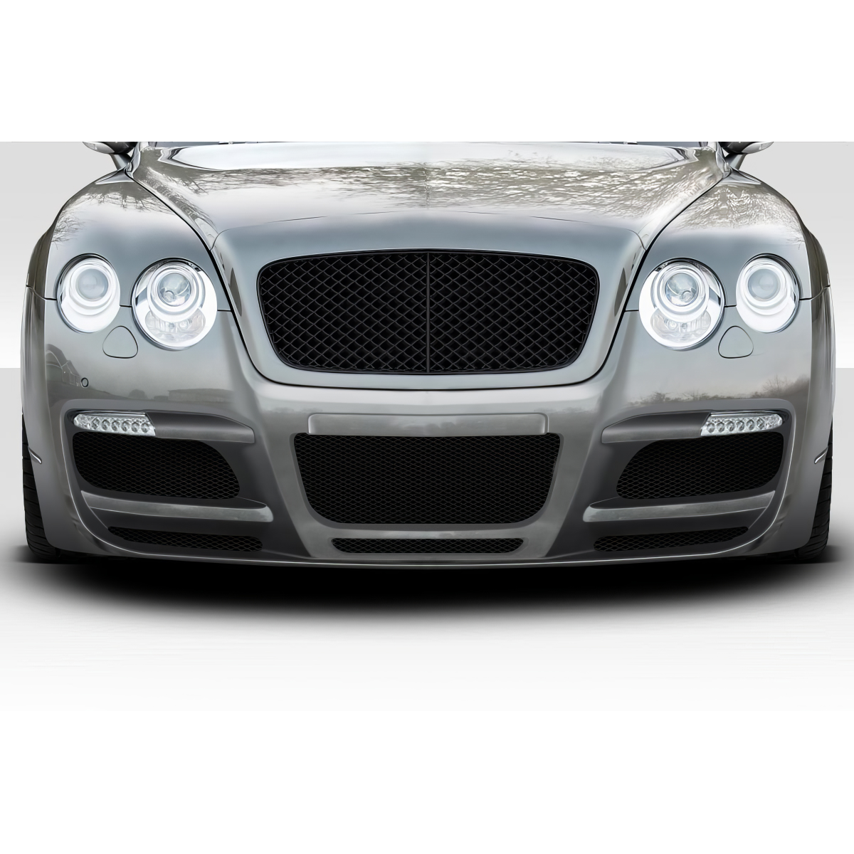 Modify your Bentley Continental 2003 with our Exterior/Front Bumpers or Lips - Front angle of the vehicle bumpers view