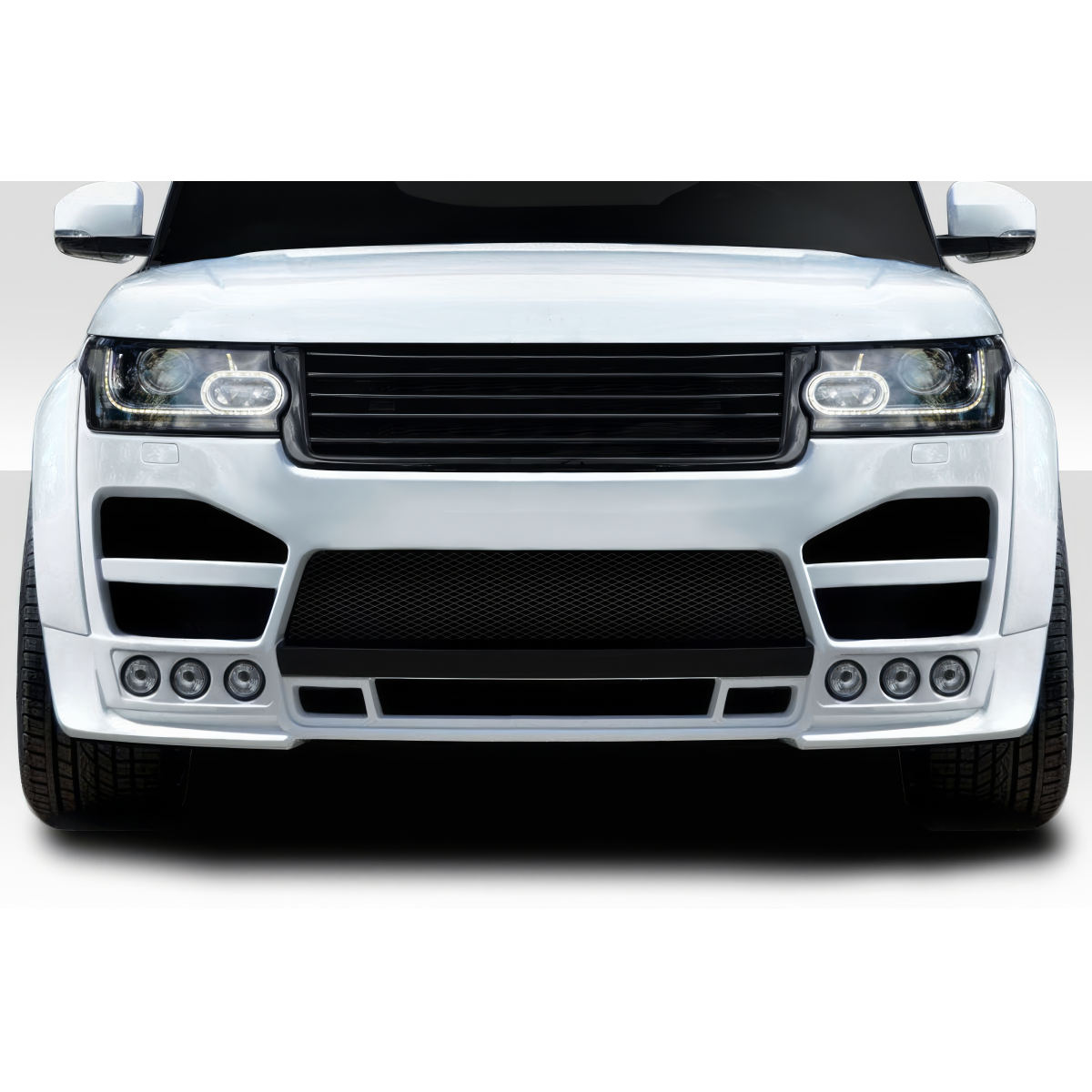 Modify your Land Rover Range Rover 2013 with our Exterior/Front Bumpers - Front angle view of vehicle part