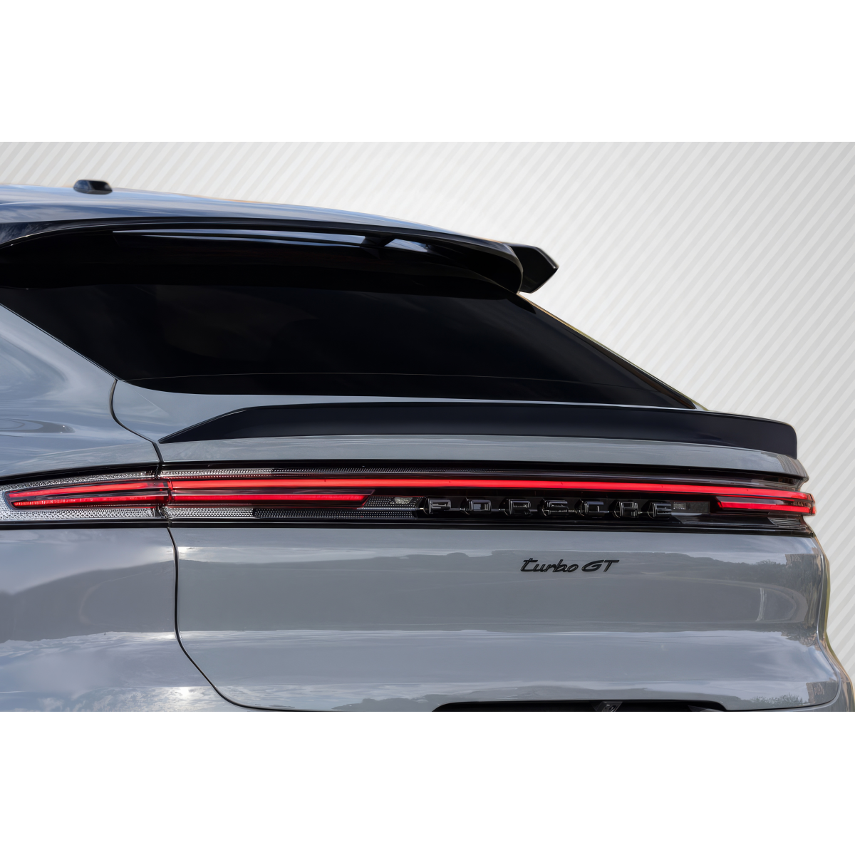 Modify your Porsche Cayenne 2019 with our Exterior/Wings - Rear angle showing the spoiler on the Cayenne