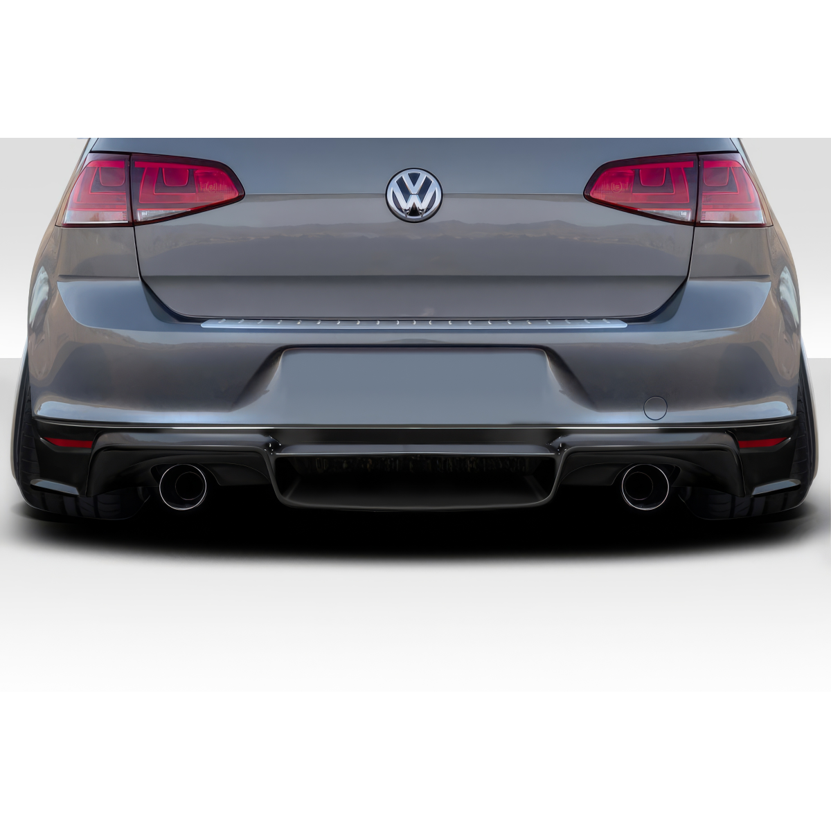 Modify your Volkswagen Golf 2015 with our Exterior/Diffusers - Rear view of a Volkswagen Golf GTI diffuser