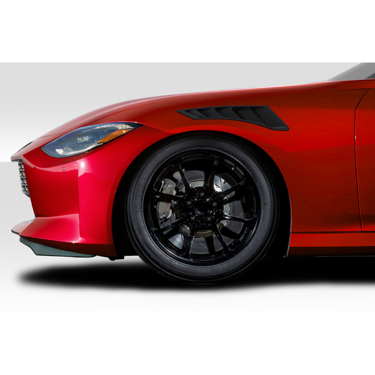 Modify your Nissan Z 2023 with our Exterior/Fenders - Angled view showcasing front fender and wheel