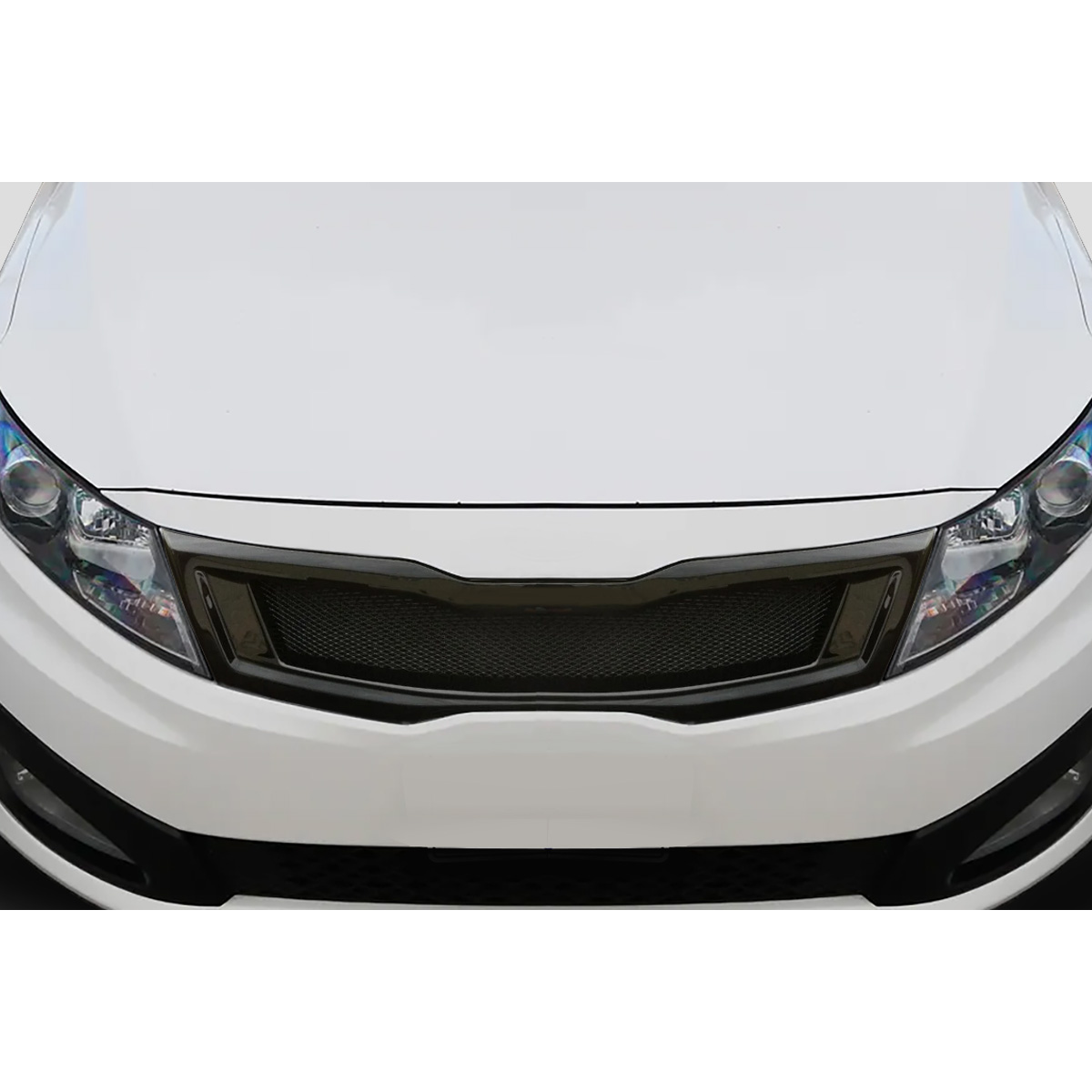 Modify your KIA Optima 2011 with our Exterior/Grilles - Front view of the grille at a straight angle