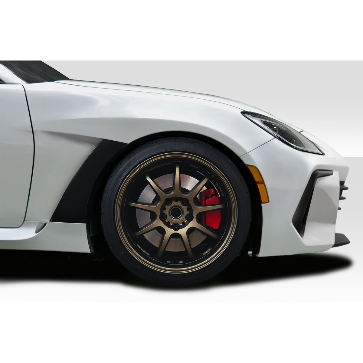 Modify your Subaru BRZ 2022 with our Exterior/Fenders - Angled view of front fender and wheel