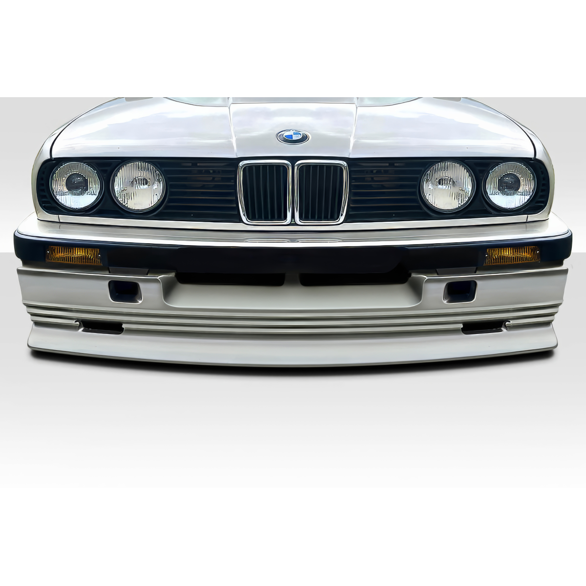 Modify your BMW 3-Series 1984 with our Exterior/Front Bumpers or Lips - Front view of BMW part at low angle