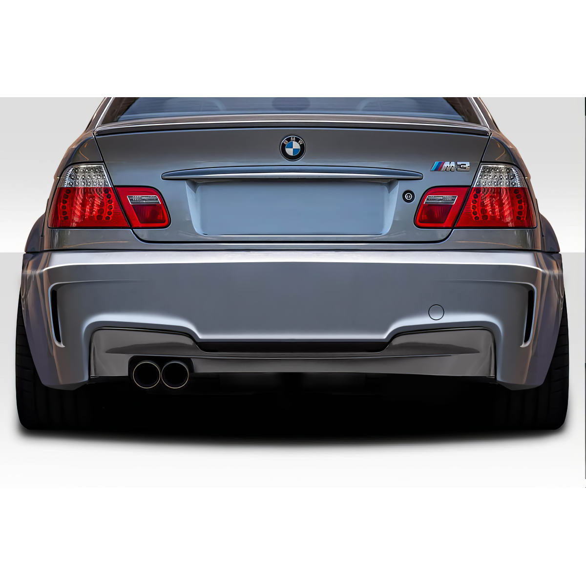 Modify your BMW 3-Series 1999 with our Exterior/Rear Bumpers or Lips - Viewed from rear angle of the vehicle