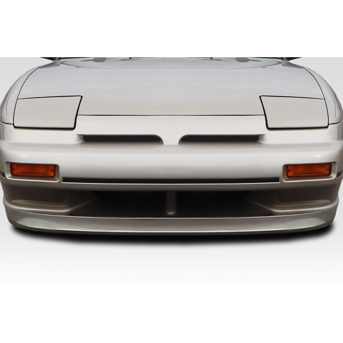 Modify your Nissan 240SX 1989 with our Exterior/Front Bumpers or Lips - Front view of the part from a straight angle