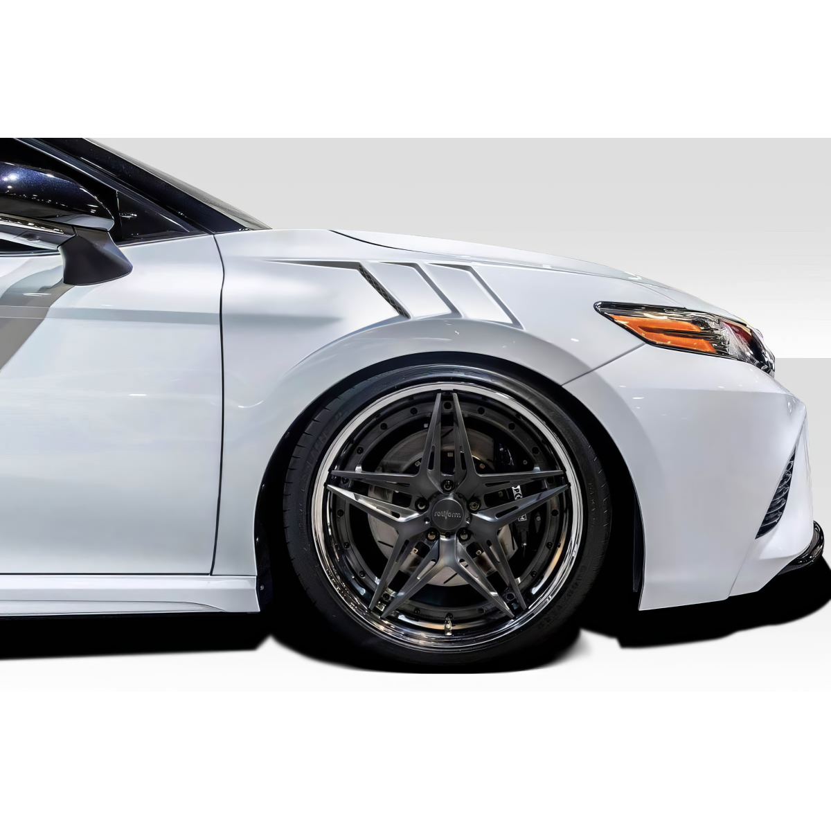 Modify your Toyota Camry 2018 with our Exterior/Fenders - The image shows a side profile view of a car