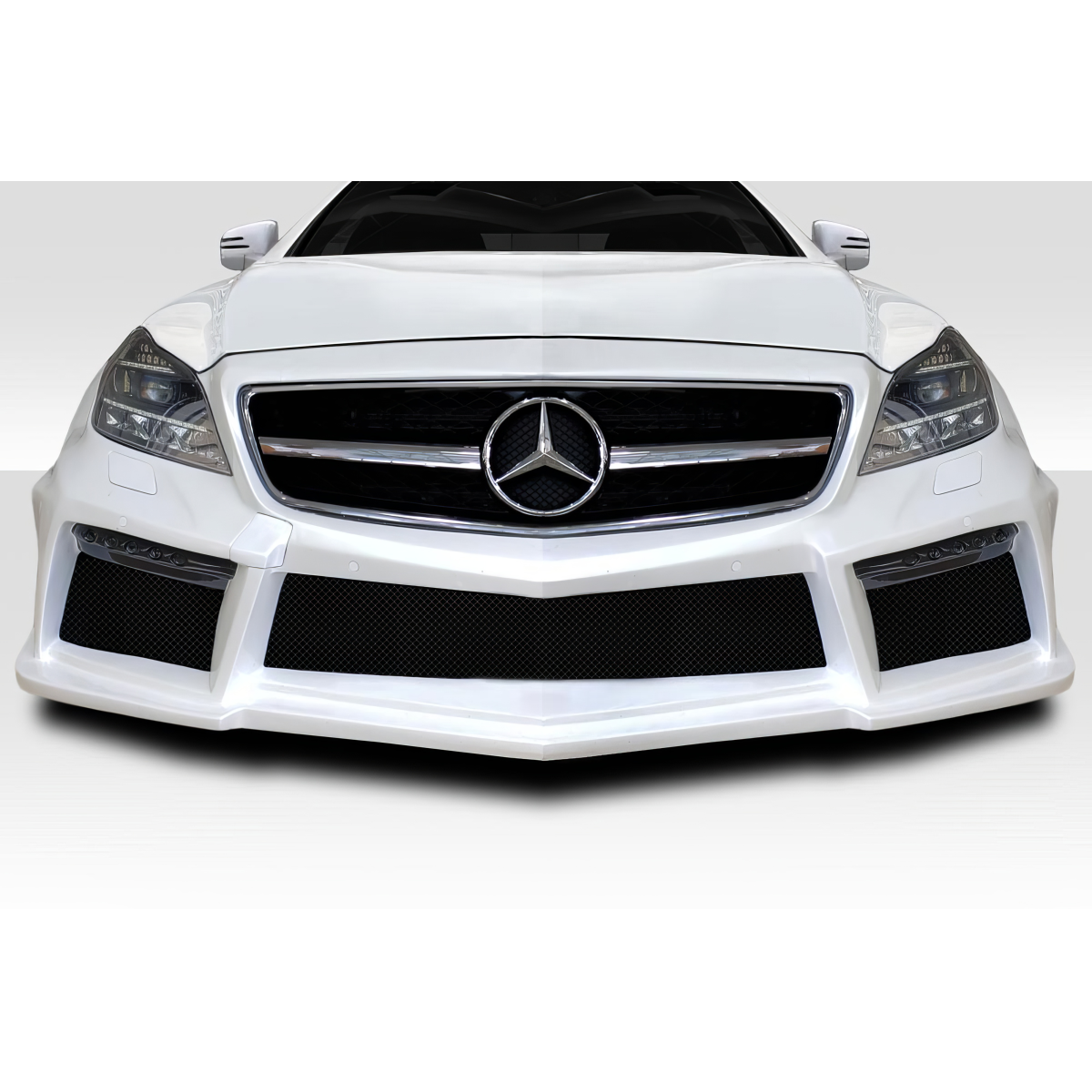 Modify your Mercedes-Benz CLS-Class 2012 with our Exterior/Front Bumpers or Lips - Front view angle of the vehicle part