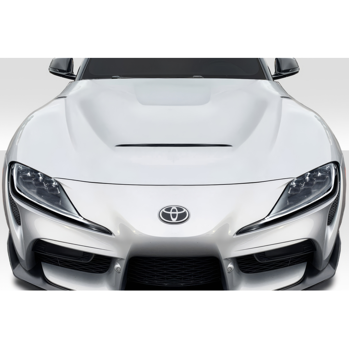 Modify your Toyota Supra 2020 with our Exterior/Hoods - Front view of a Toyota Supra hood design