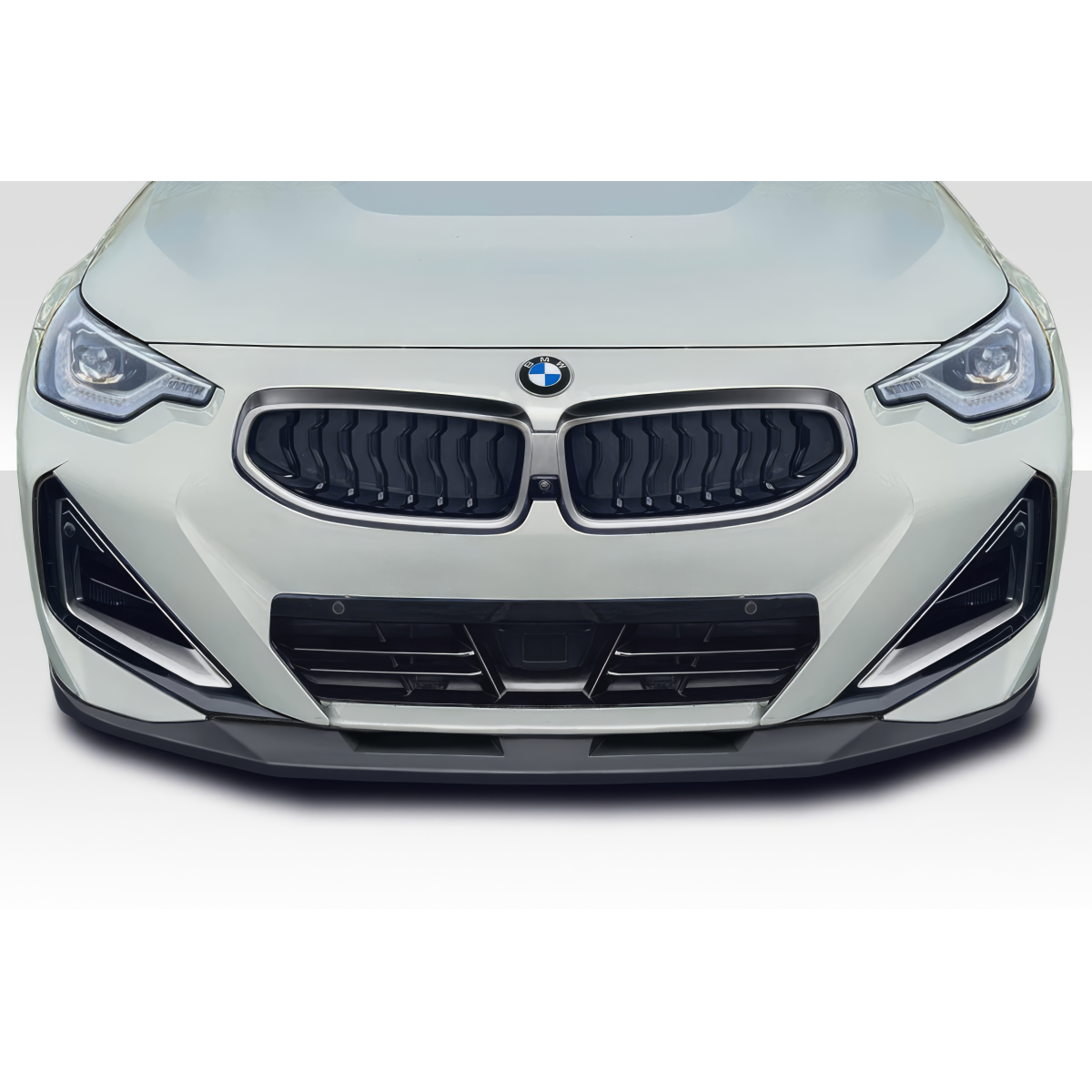 Modify your BMW 2-Series 2022 with our Exterior/Front Bumpers or Lips - Front view of the vehicle at zero degrees angle