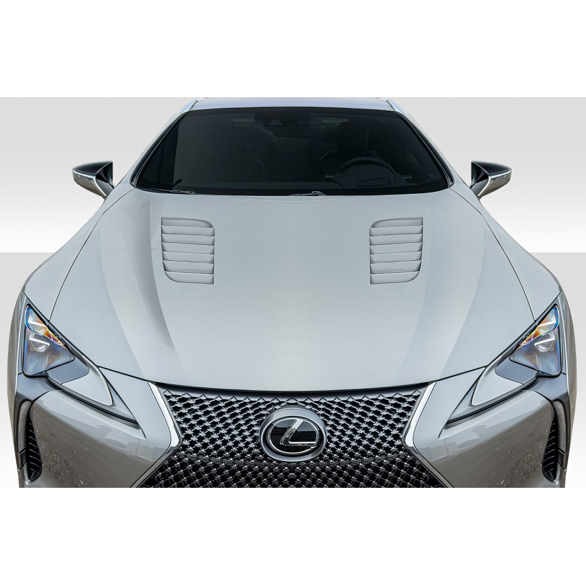 Modify your Lexus LC500 2018 with our Exterior/Hoods - Viewed from front angle directly above the hood