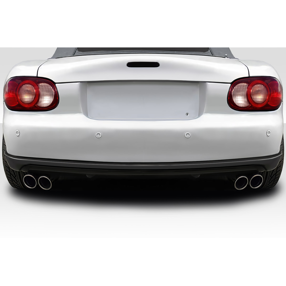 Modify your Mazda Miata 1999 with our Exterior/Diffusers - Rear view angle of the vehicle part displayed