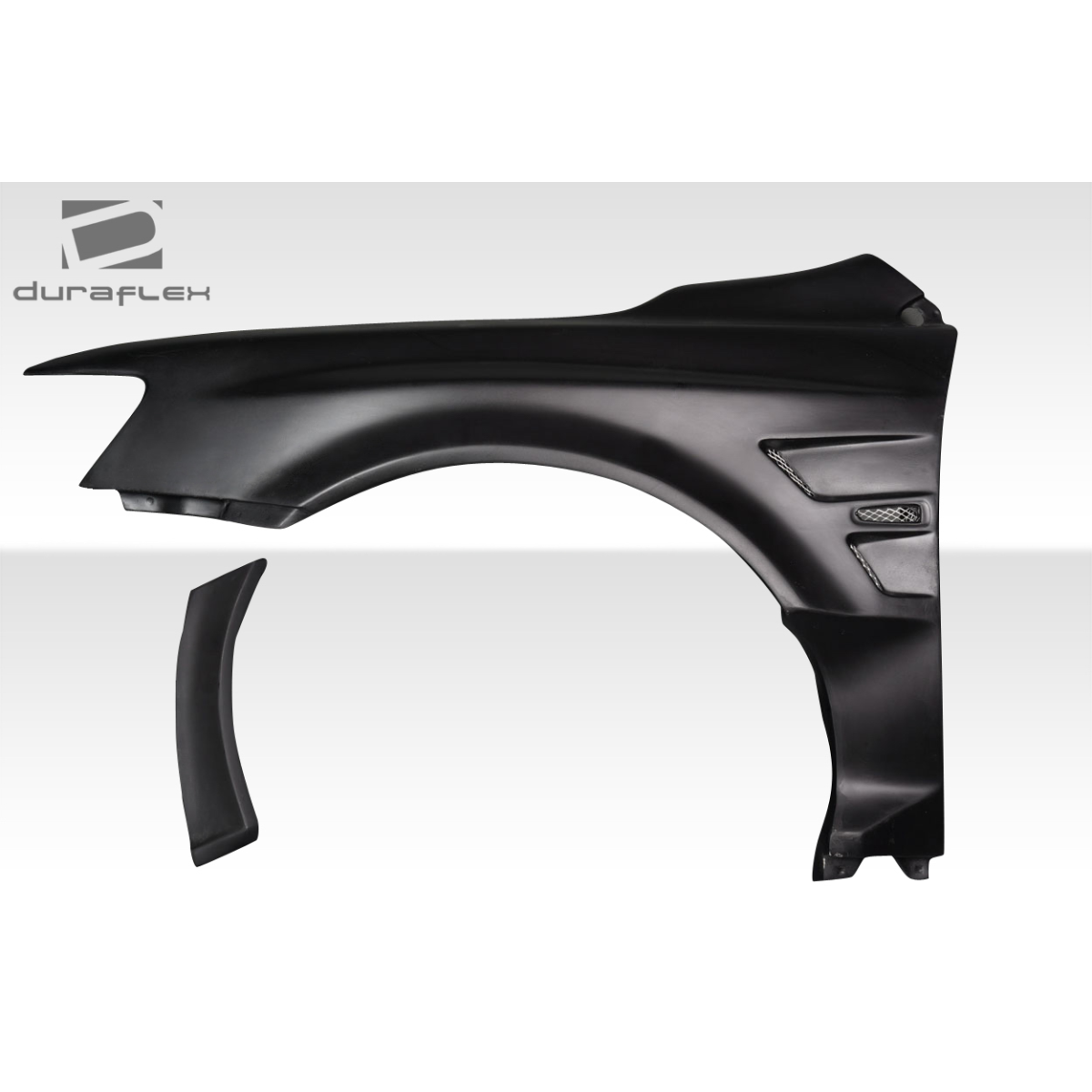 Modify your Mitsubishi Evolution 2008 with our Exterior/Fenders - Side angle view of fender part