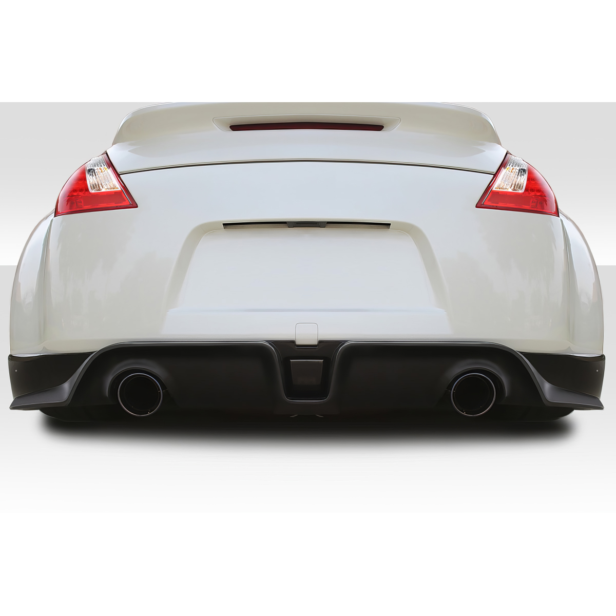 Modify your Nissan 370Z 2009 with our Exterior/Diffusers - Rear view of the Nissan 370Z showing the diffuser