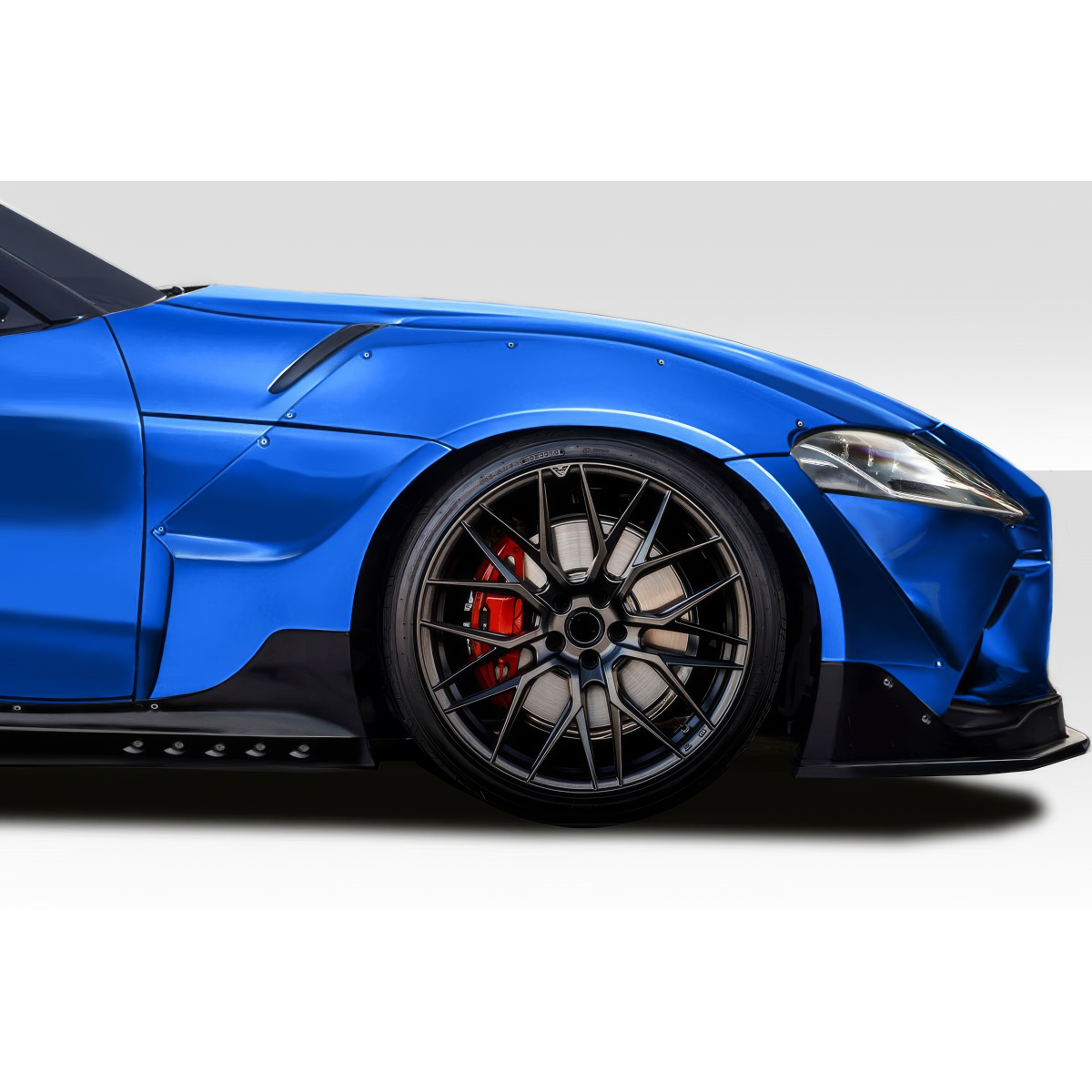 Modify your Toyota Supra 2020 with our Exterior/Fenders - The image shows a close up of the fender at an angle