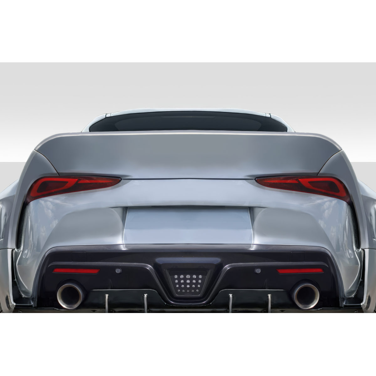 Modify your Toyota Supra 2020 with our Exterior/Wings - Viewing angle from rear shows aerodynamic design