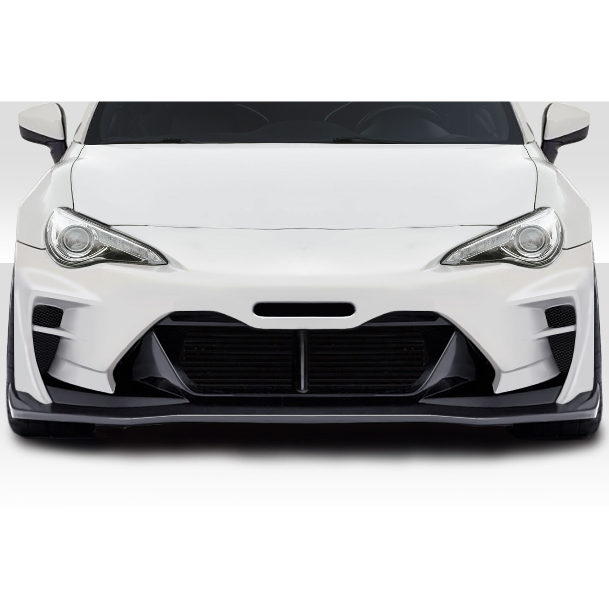 Modify your Subaru BRZ 2013 with our Exterior/Front Bumpers - Front view of vehicle at zero degrees angle