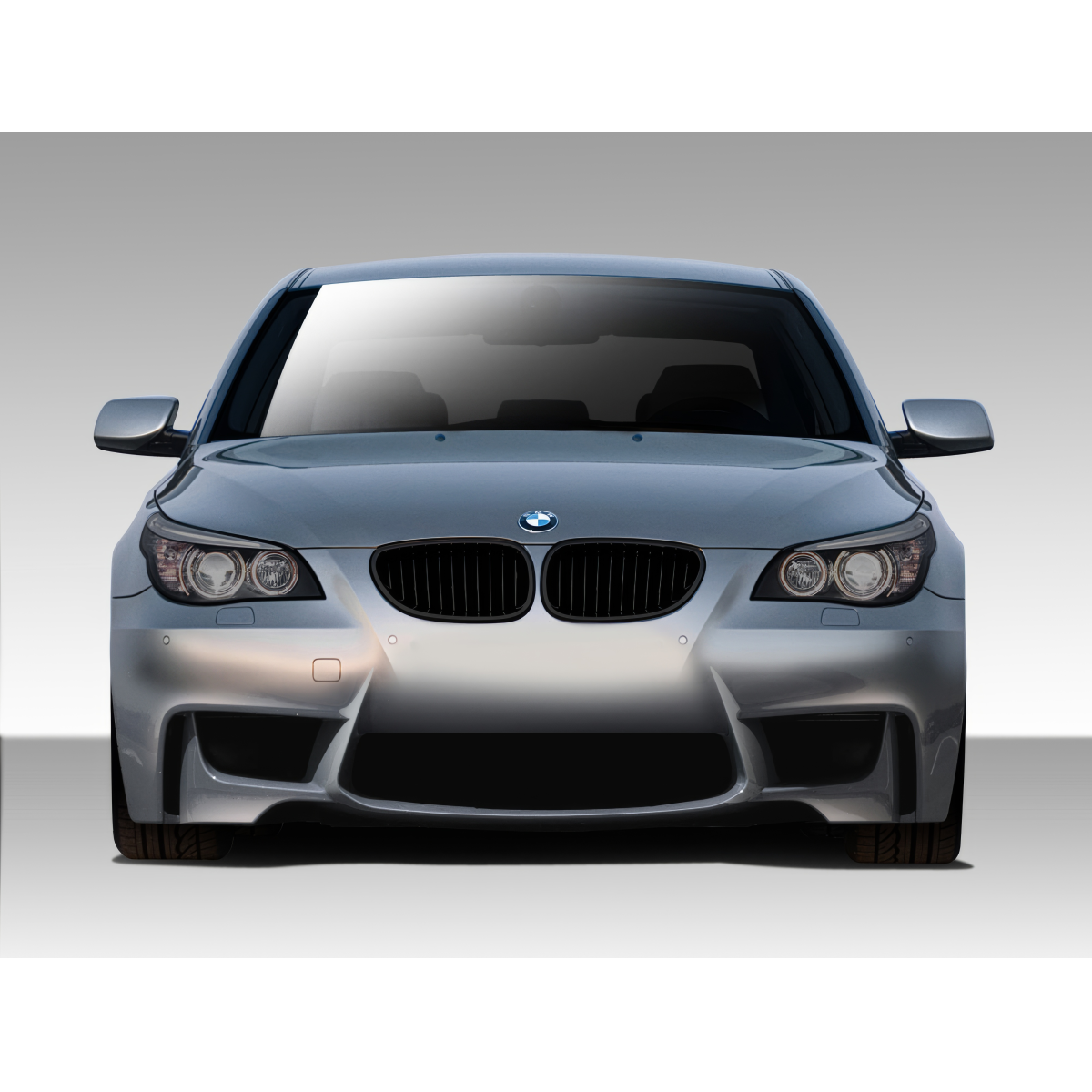 Modify your BMW 5-Series 2004 with our Exterior/Front Bumpers or Lips - Front angle view of BMW 5 Series E60