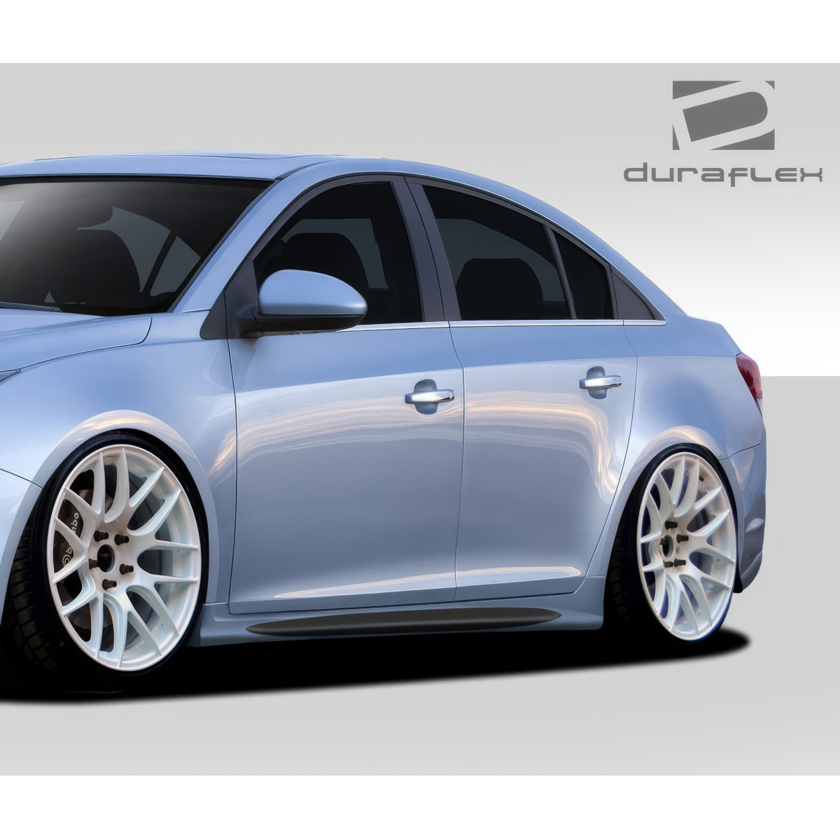 Modify your Chevrolet Cruze 2011 with our Exterior/Side Skirts - The image shows a side view of the vehicle