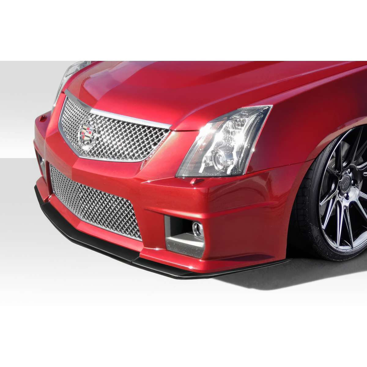 Modify your Cadillac CTS 2009 with our Exterior/Other Exterior - Front angle view of Cadillac CTS with splitter