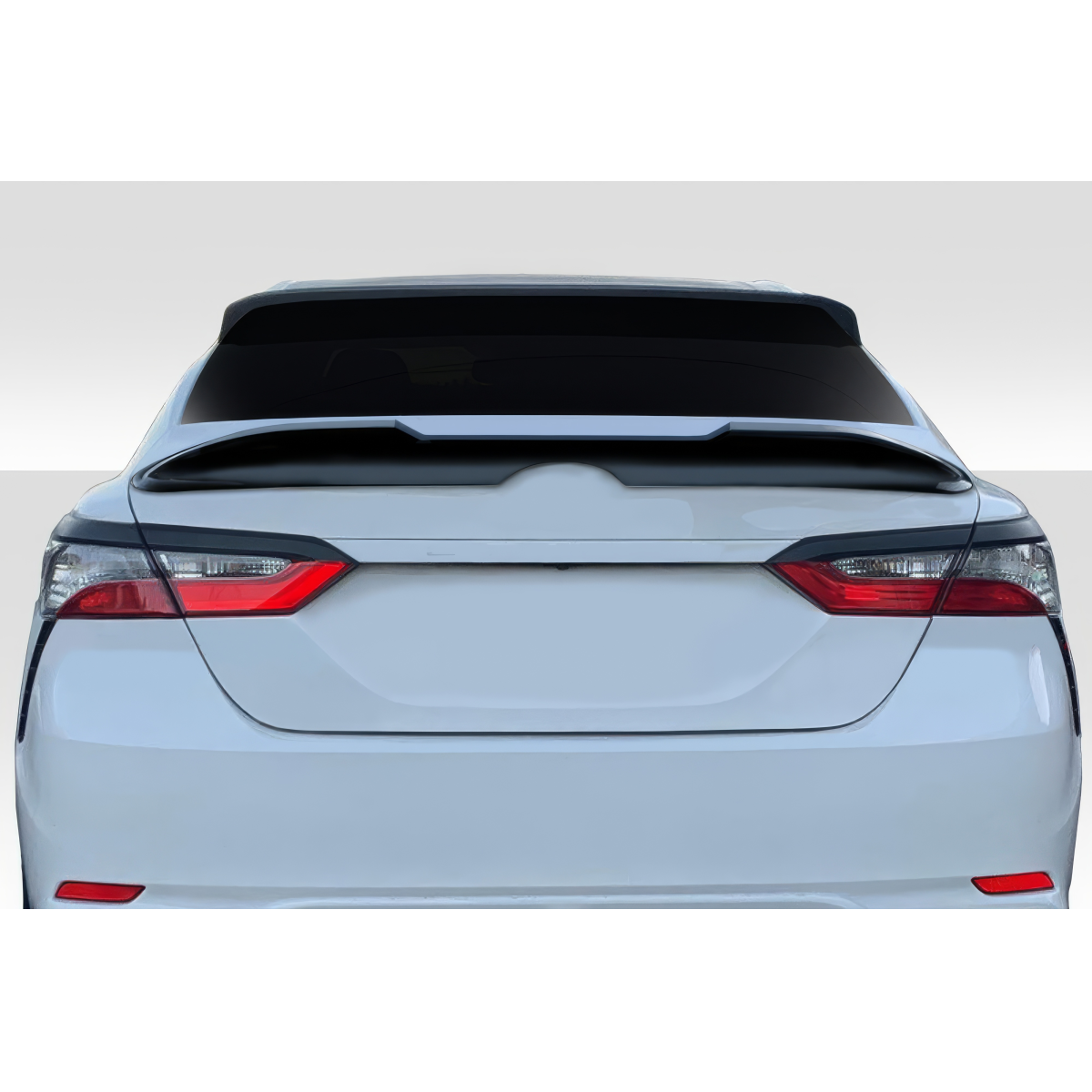 Modify your Toyota Camry 2018 with our Exterior/Wings - Rear angle view of a car spoiler