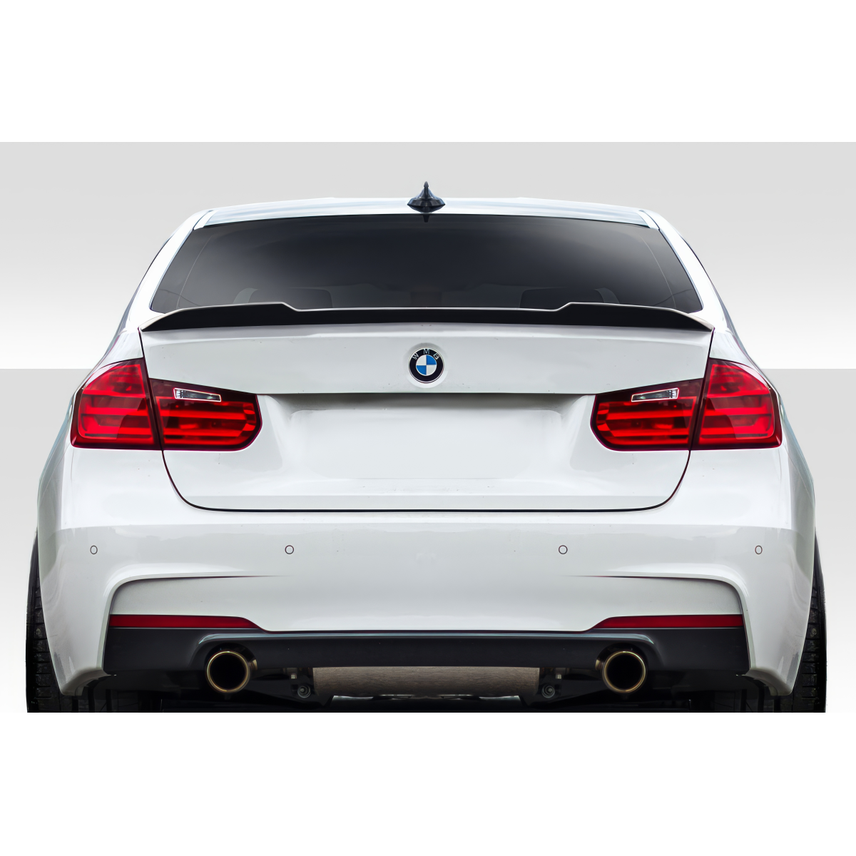 Modify your BMW 3-Series 2012 with our Exterior/Wings - Rear angle view of the vehicle part