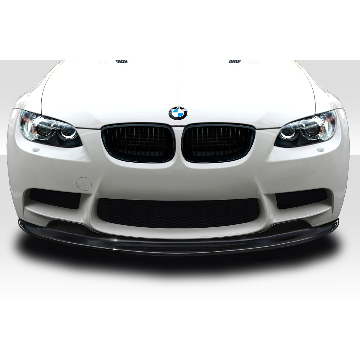 Modify your BMW M3 2008 with our Exterior/Front Bumpers or Lips - Front view of BMW M3 showing bumper lip design