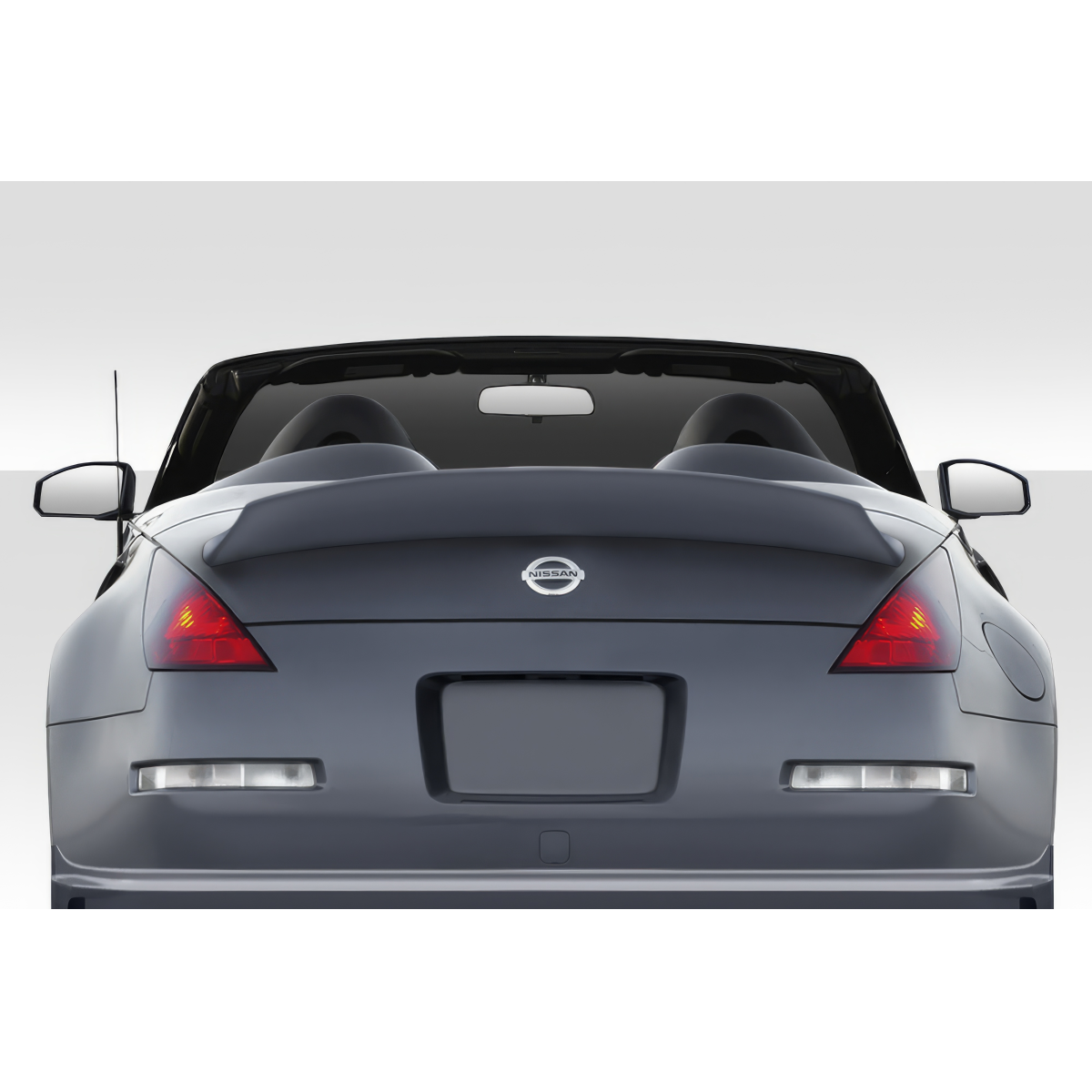 Modify your Nissan 350Z 2003 with our Exterior/Wings - Rear view of convertible at a slight angle