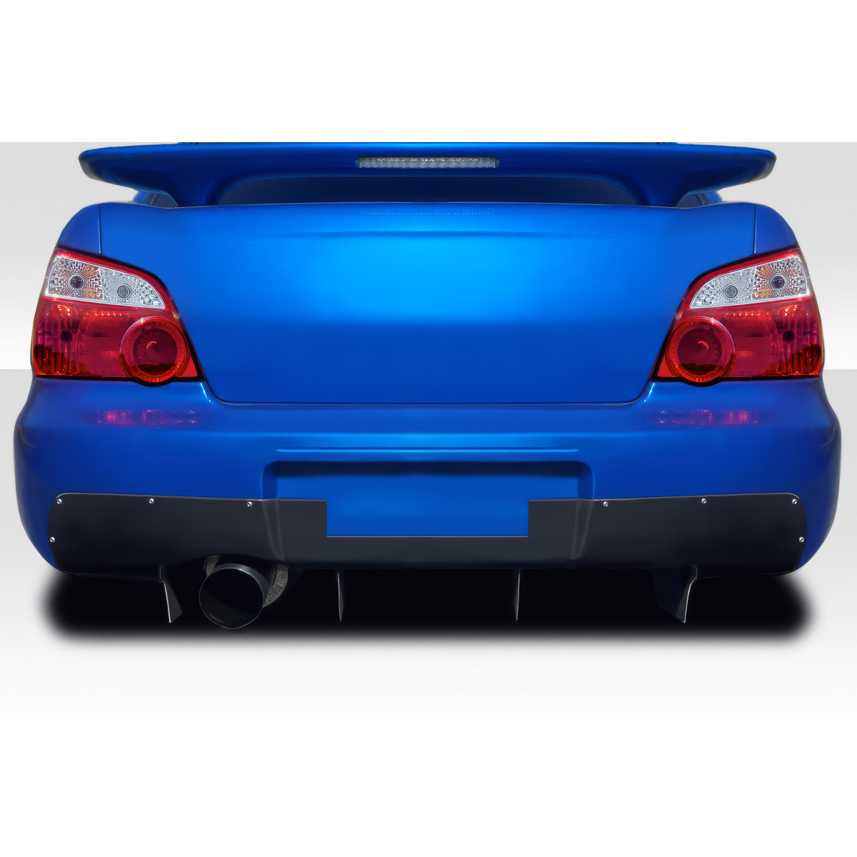 Modify your Subaru Impreza 2002 with our Exterior/Diffusers - Rear view at a straight angle