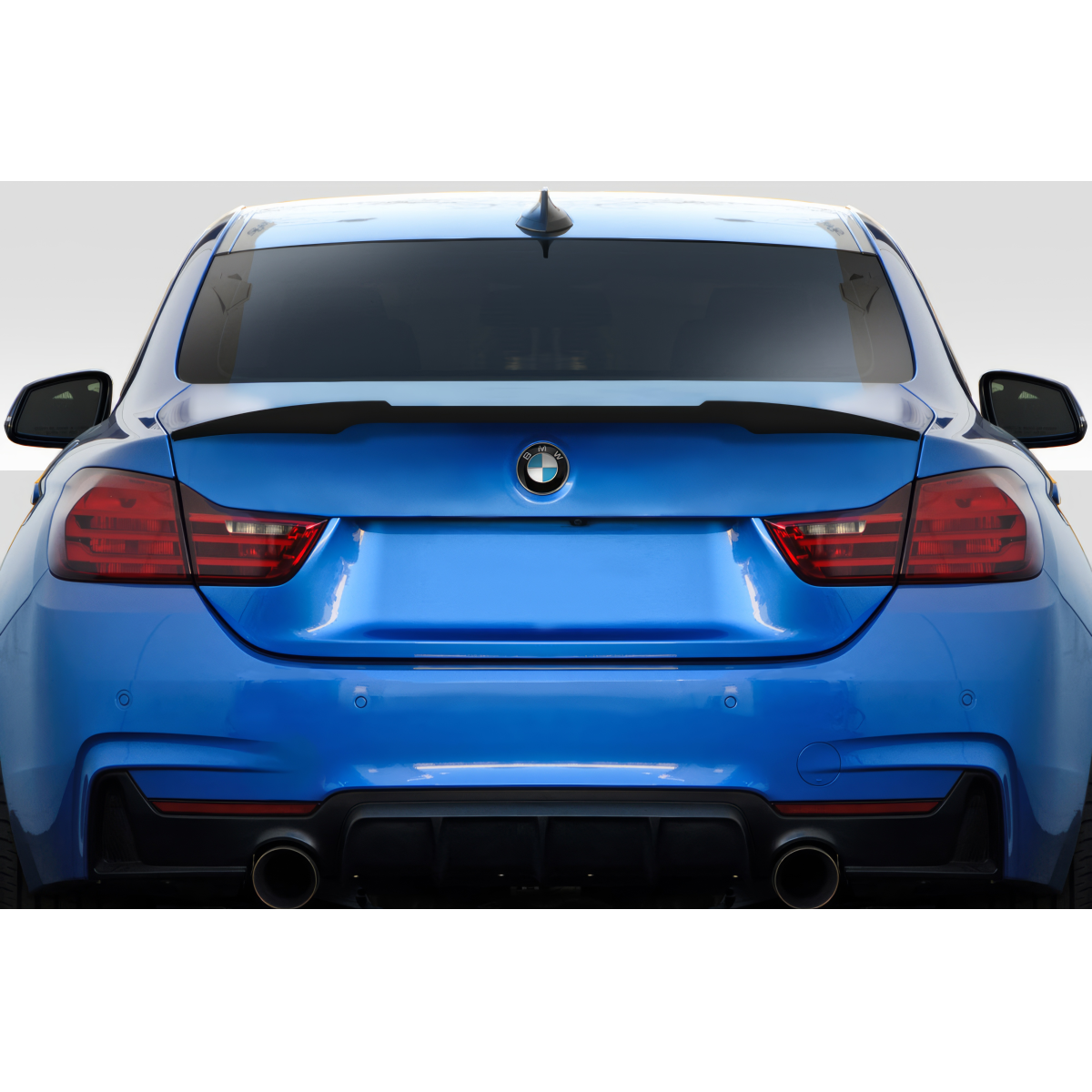 Modify your BMW 4-Series 2014 with our Exterior/Wings - Rear view showcasing trunk lid spoiler design