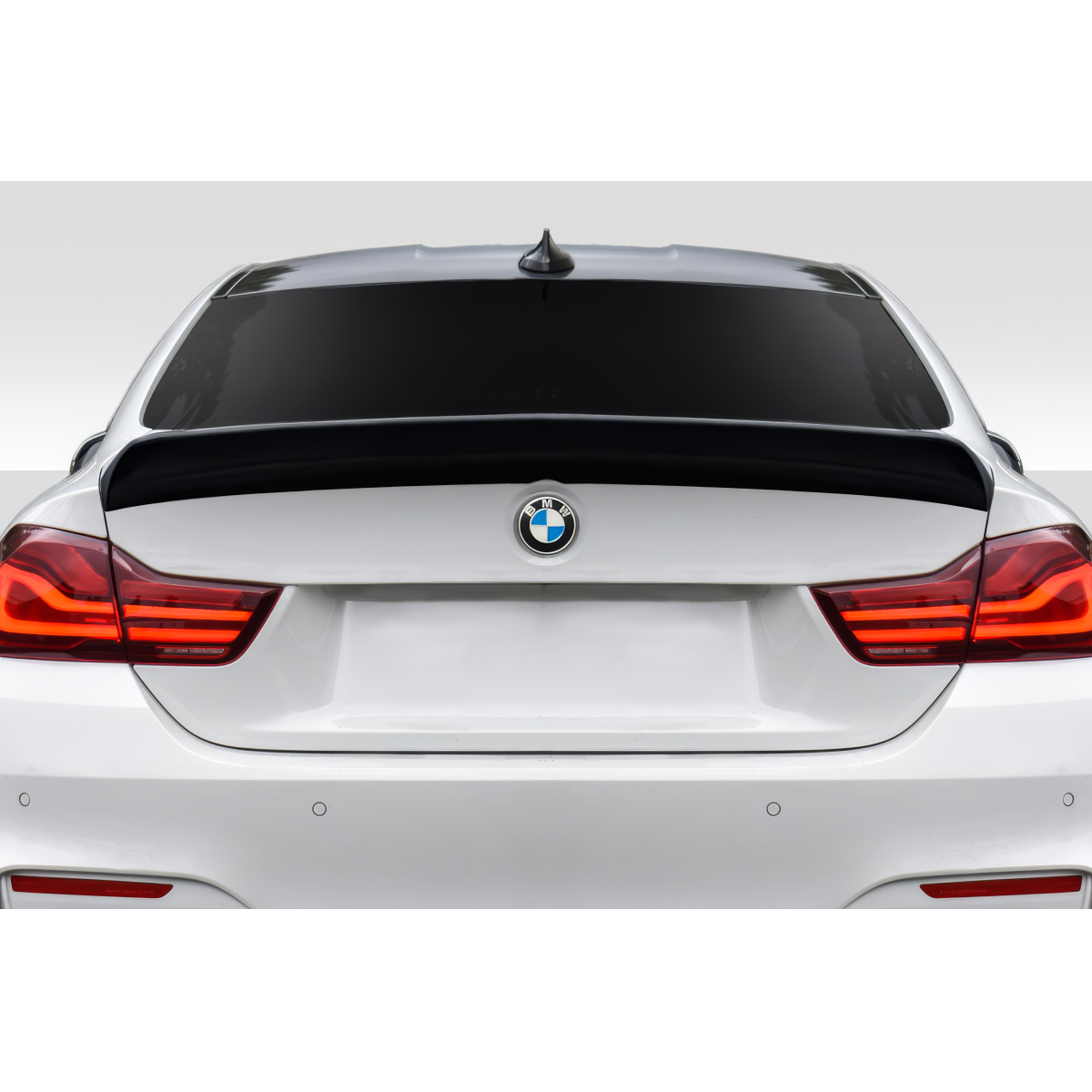 Modify your BMW M4 2015 with our Exterior/Wings - Rear view angled slightly from above