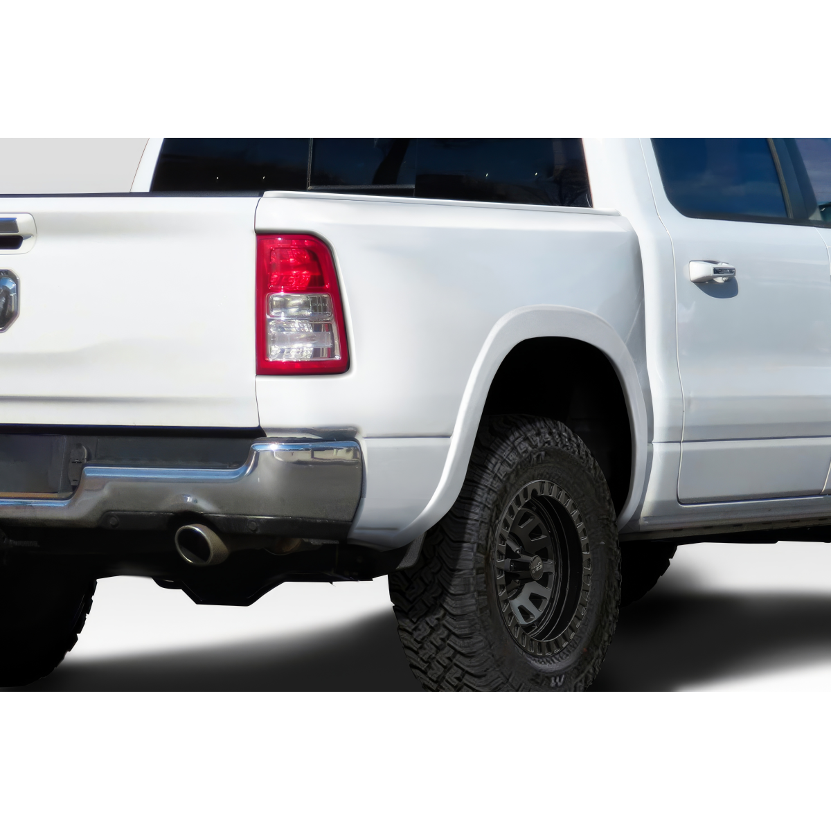 Modify your Dodge Ram 2019 with our Exterior/Fenders - Rear three quarter angle view of truck fender