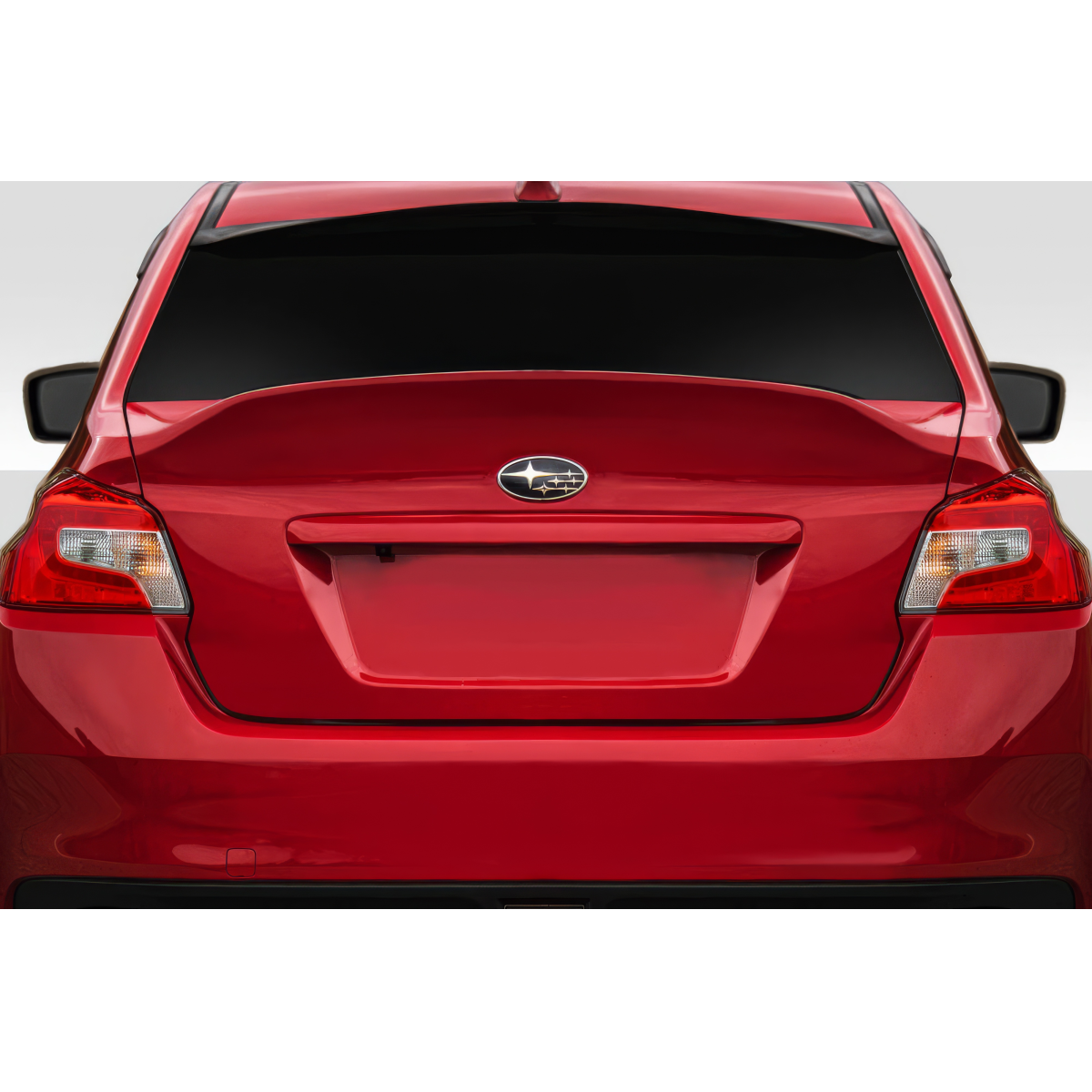 Modify your Subaru Impreza 2015 with our Exterior/Trunks - Rear view angle of the vehicle showing the trunk