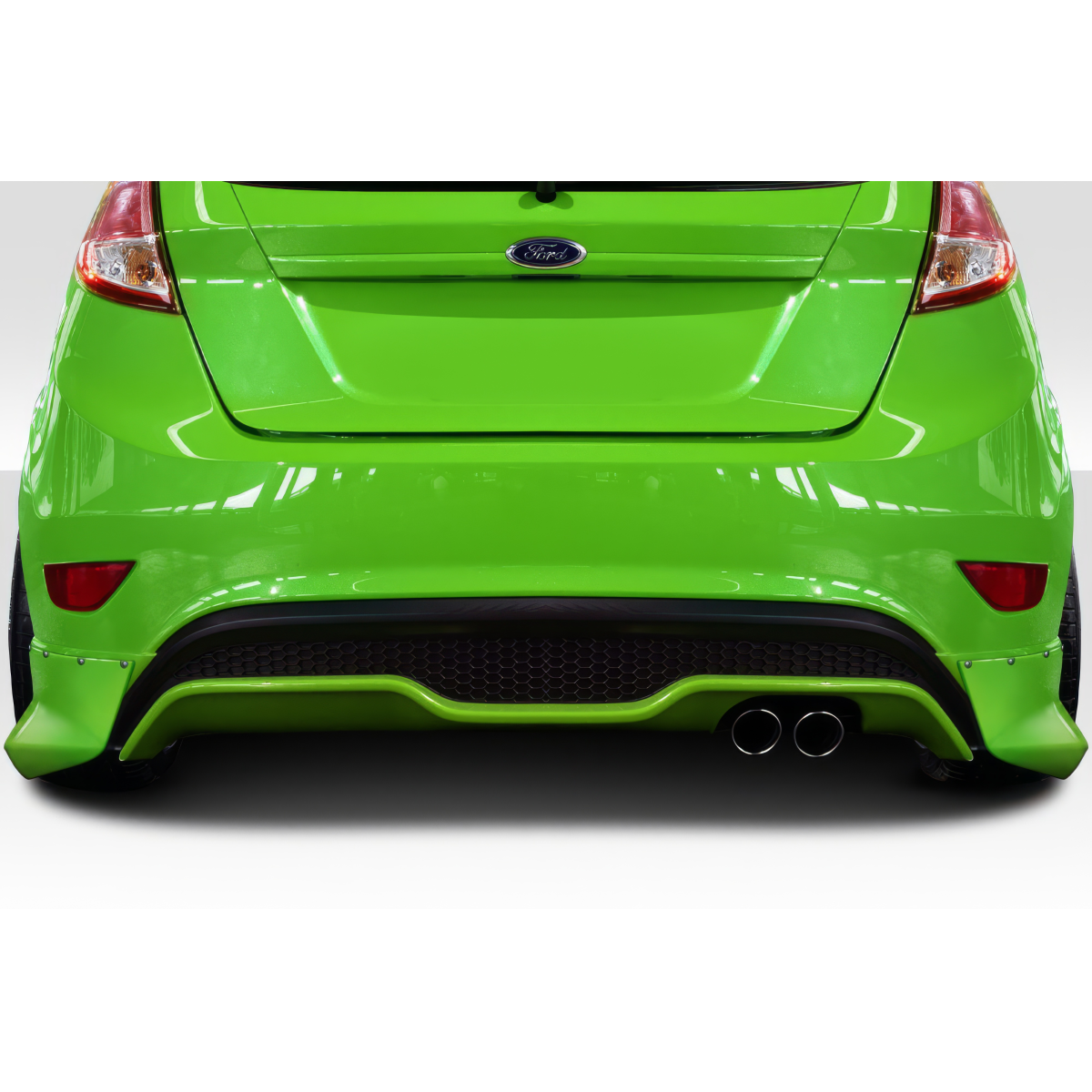 Modify your Ford Fiesta 2014 with our Exterior/Rear Bumpers or Lips - Rear view of vehicle from a low angle