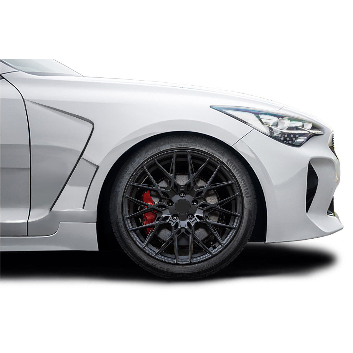 Modify your KIA Stinger 2018 with our Exterior/Fenders - The image shows the part at a side angle