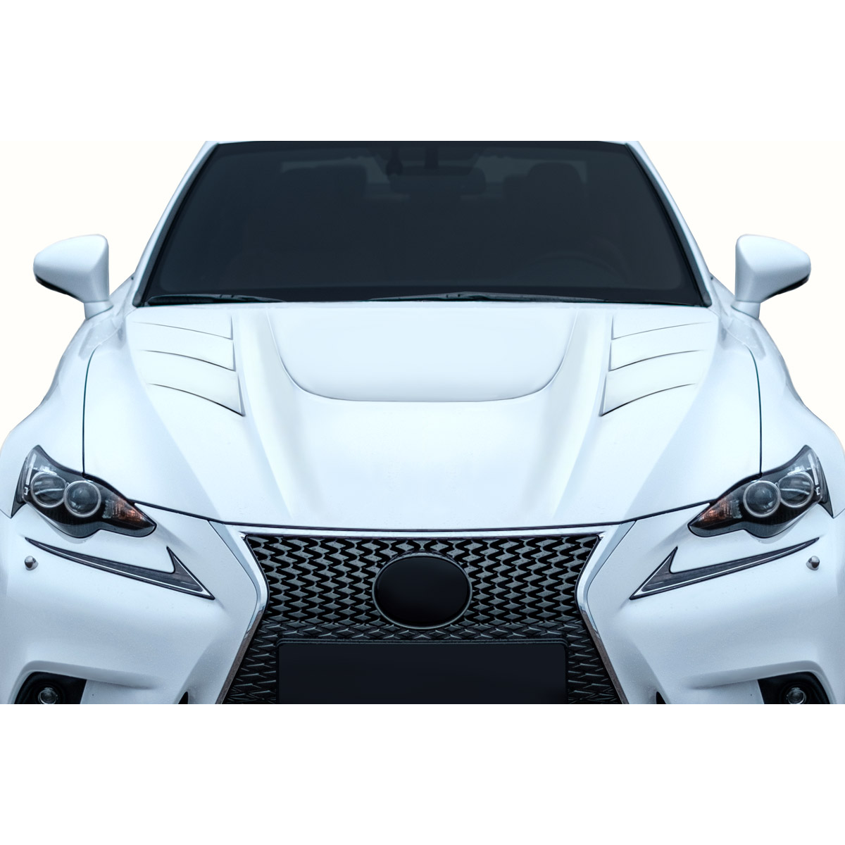 Modify your Lexus IS Series 2014 with our Exterior/Hoods - Front angle view of Lexus hood