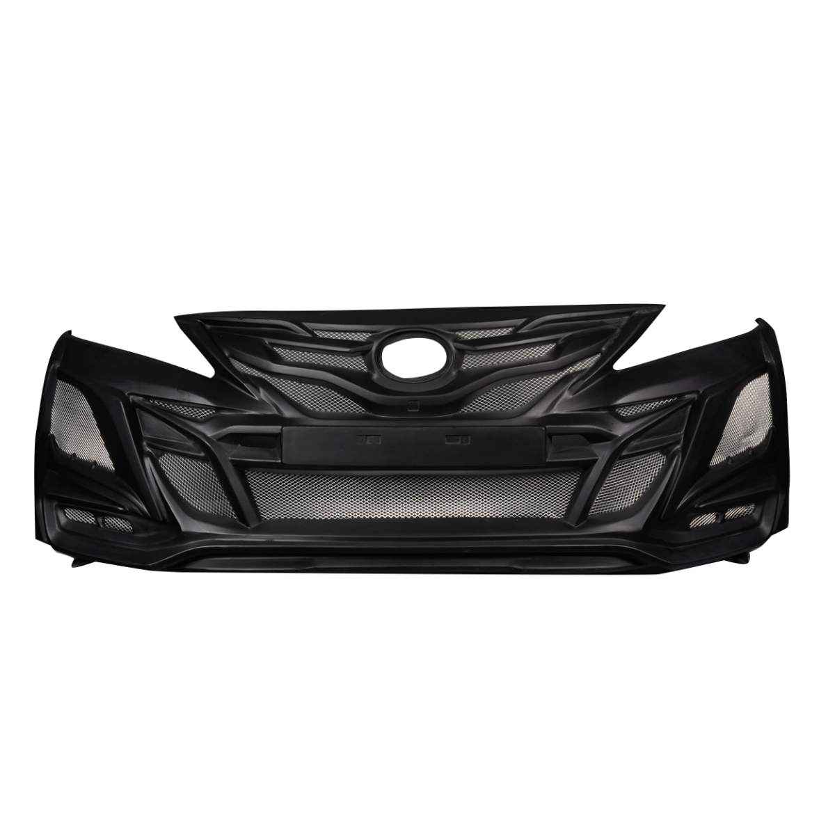 Modify your Toyota Camry 2018 with our Exterior/Front Bumpers or Lips - Front view of bumper at eye level