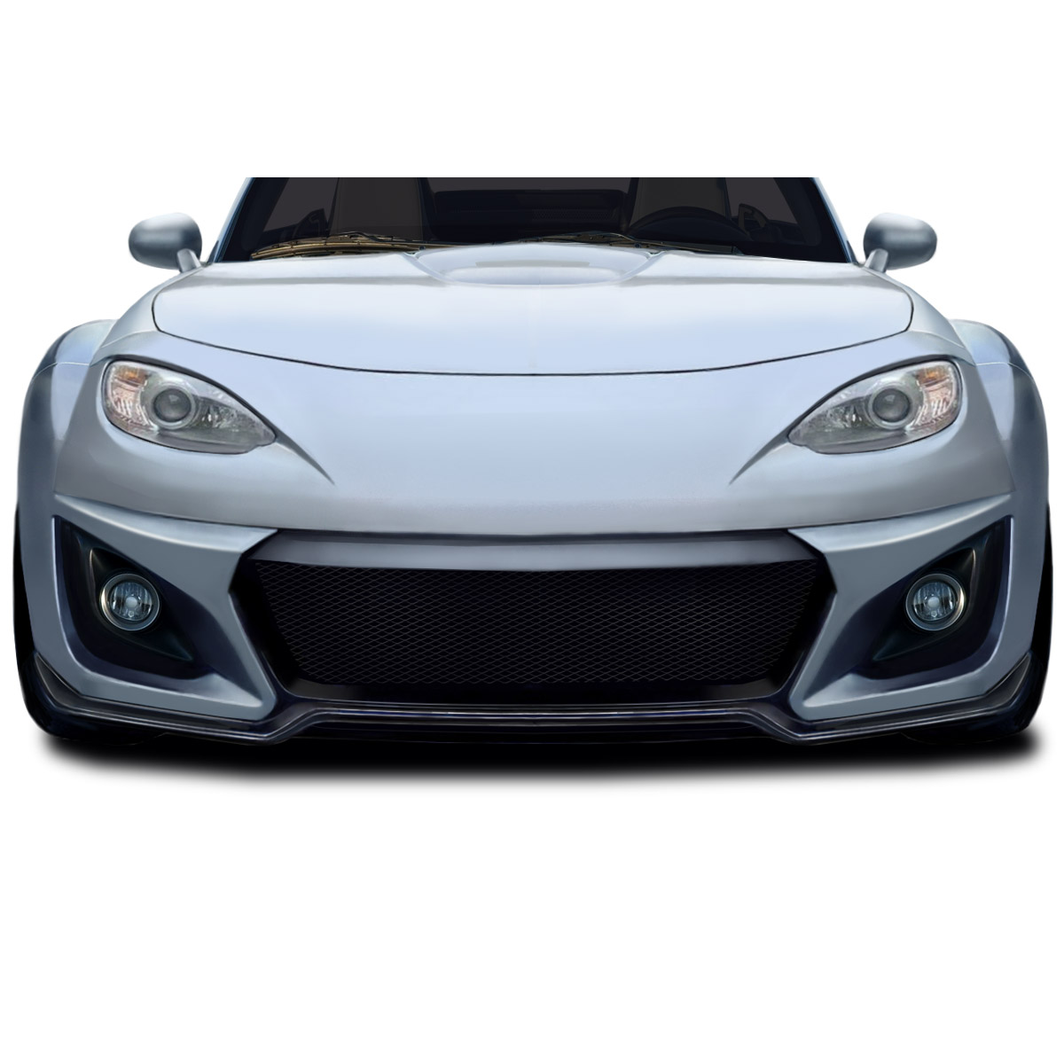 Modify your Mazda Miata 2009 with our Exterior/Front Bumpers or Lips - Front view of the vehicle directly